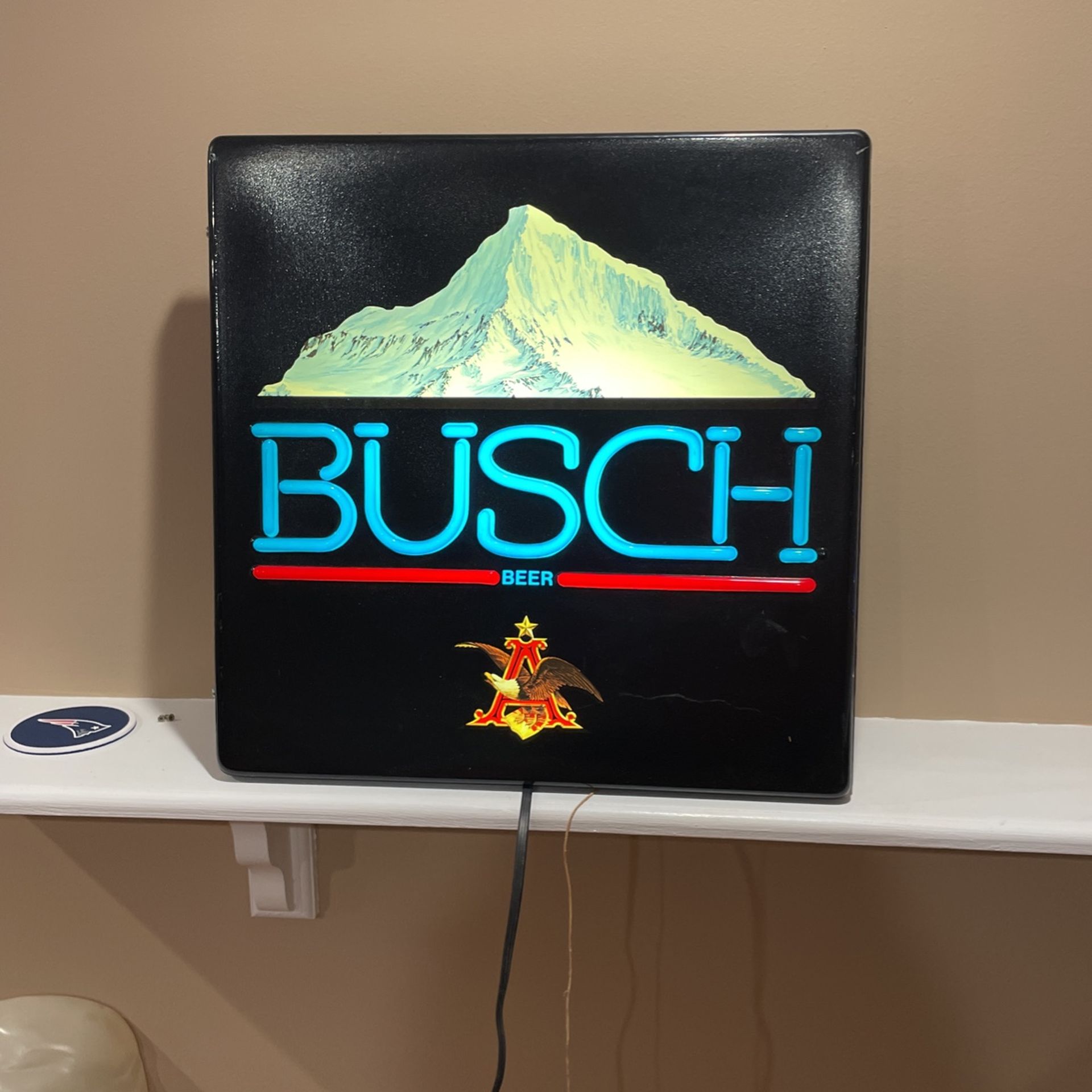 Rare 1980s Busch Lighten sign!