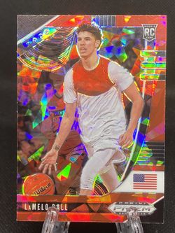 Lamelo Ball Rookie 2020-21 Prizm Red Cracked Ice RC #43