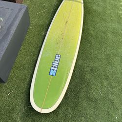 Blue 8ft Surfboard Longboard 