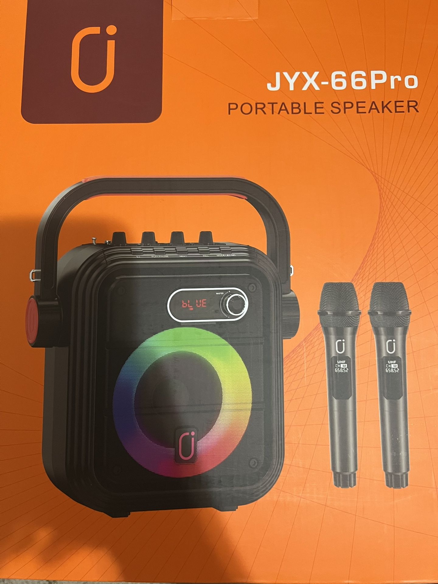 JYX-66Pro Portable Speaker w/ 2 Mics
