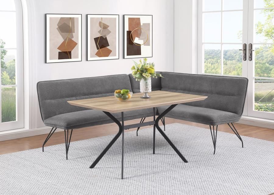 **NEW** Upholstered Dining Nook Bench And Table! Best Prices!