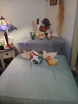 Ceramic Chickens And Roosters