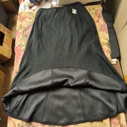 J. Jill Stretch Ultra Suede Black Skirt