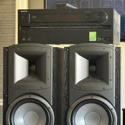 Klipsch Home Theatre Speakers And Onkyo Receiver 