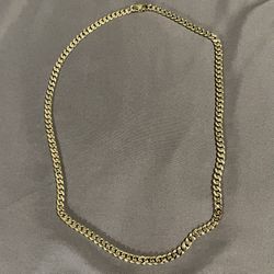 24in 14k Gold Plated Curb Link Chain