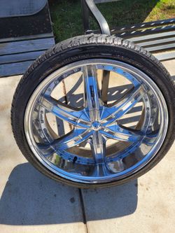 22in rims with tires