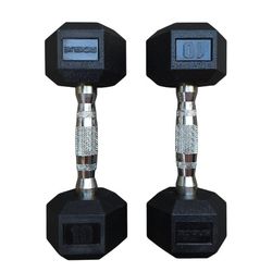 Rogue 10lb Rubber Hex Dumbells Set 