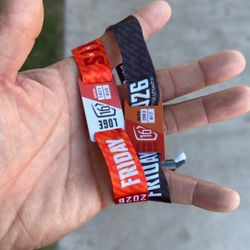 Waste Management Friday Skybox 16 Wristbands For Sale 