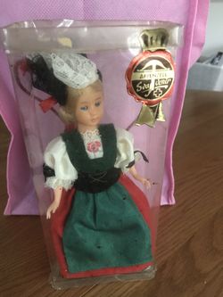 Vintage collectible Swiss doll