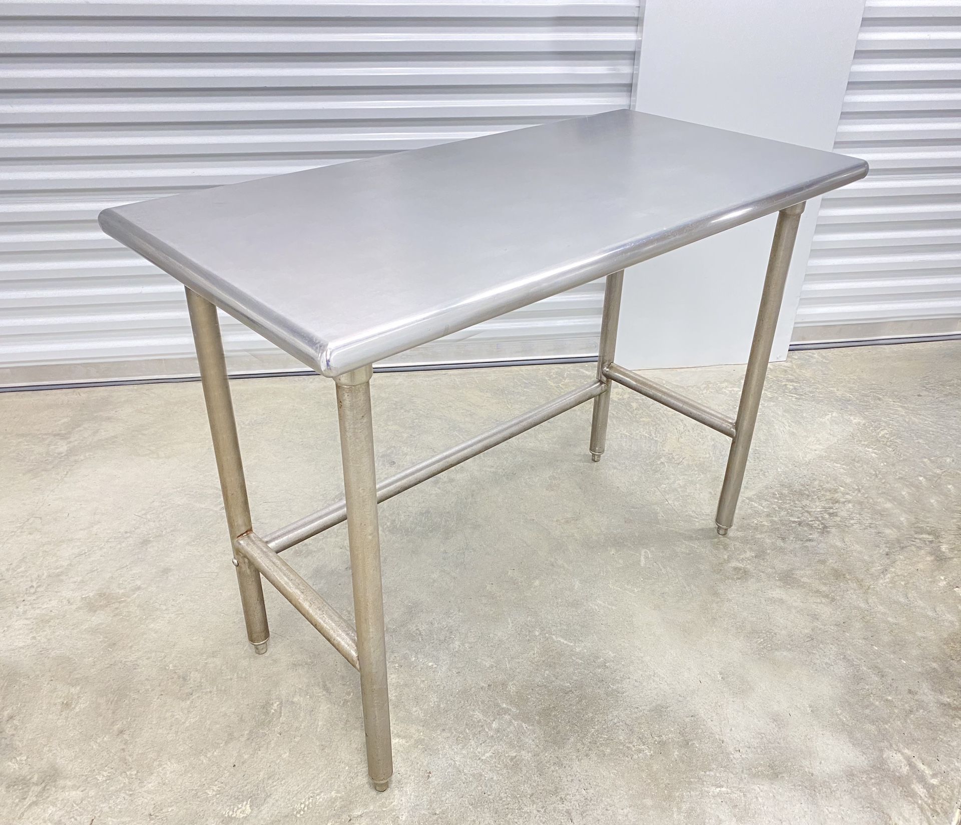 Advance Tabco TSAG-244 Work Table, 16 Gauge Stainless Steel Top and legs, Open Base, no Backsplash