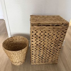 landry basket + trash basket