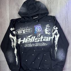 Hellstar black and white Hoodie Size M