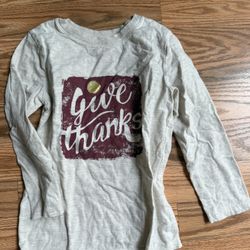 Thanksgiving Shirt Size 4T