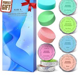Shower Steamers Aromatherapy - Birthday Gifts for Women 10 Pack Shower Bombs with Essential Oils, Self Care Mom Gifts for Mothers Day Gifts for Wife M