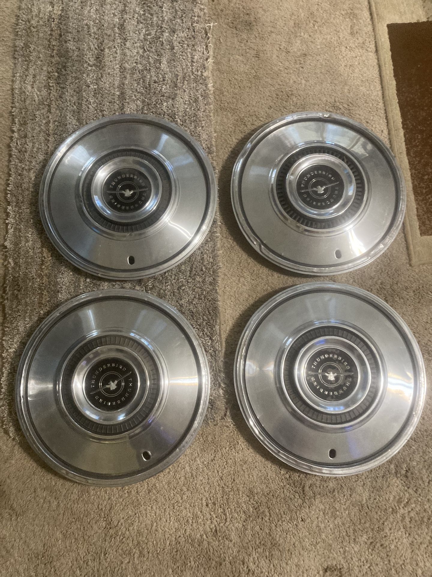 4 1960s Thunderbird Hub Caps