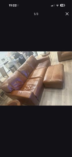 Leather Sofa And love Seat