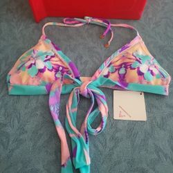 6 shore road bikini top swimwear size L