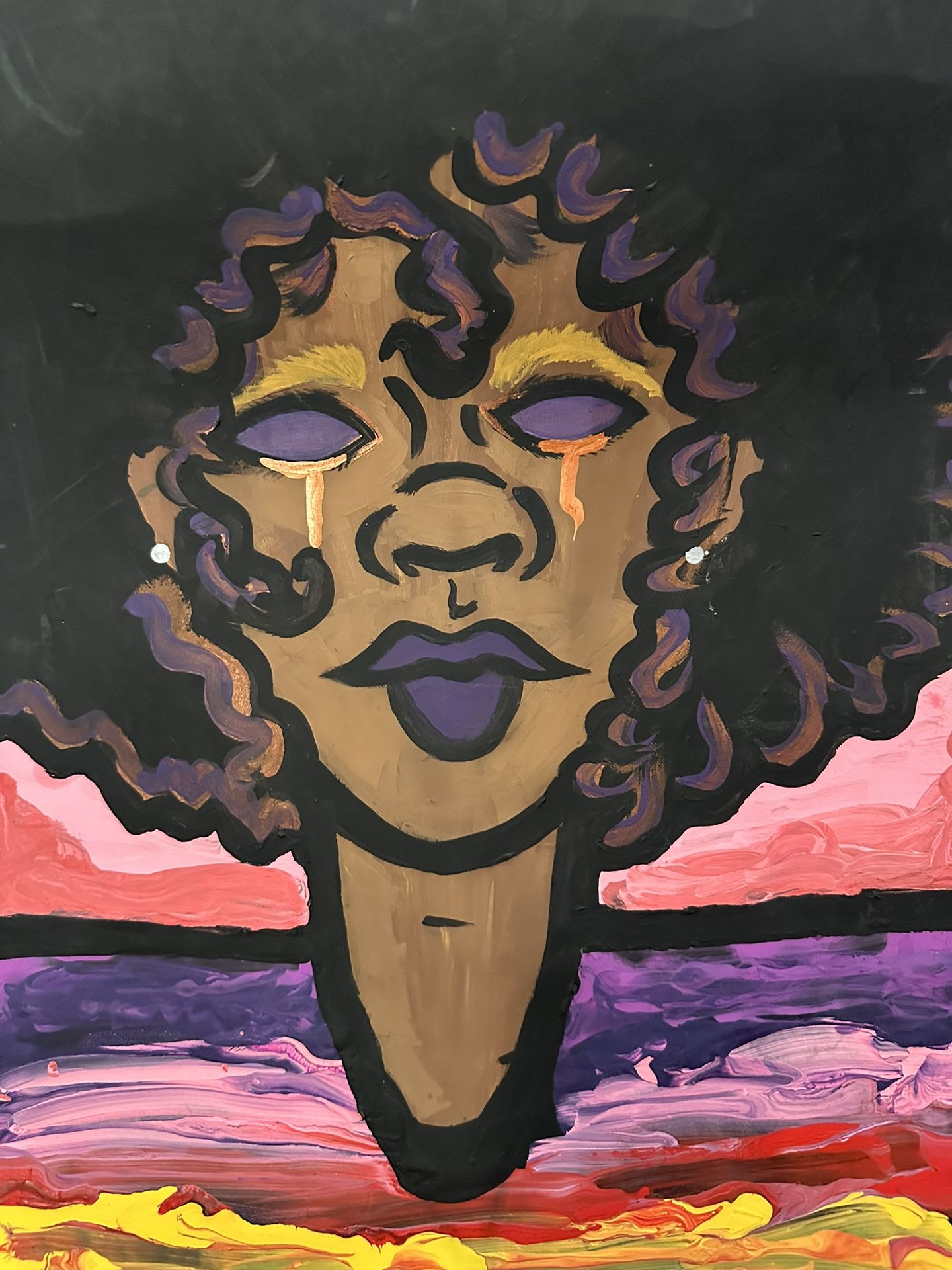 “Golden Tears” Painting By Aiyanna