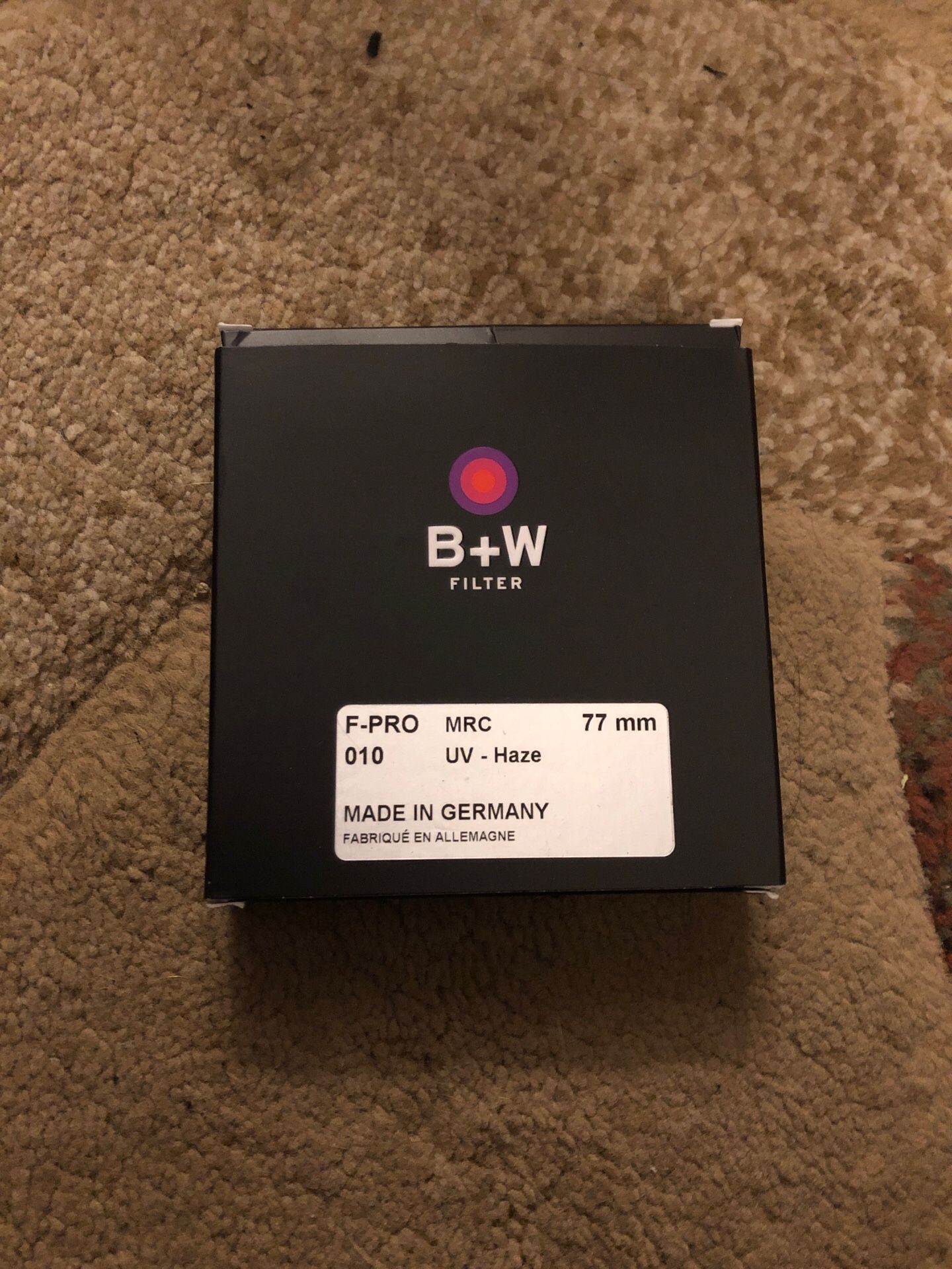 B+W 77mm F-PRO MRC 010M UV-Haze Filter 70252