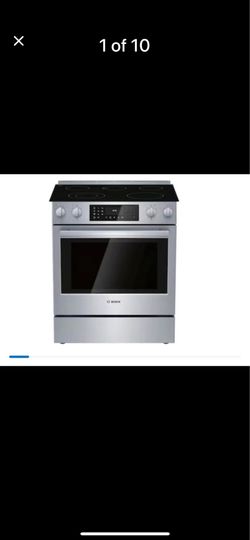 Bosch Benchmark Series 30 in 4.6 cu ft 4 Burner Slide-In Induction Range with Self-...