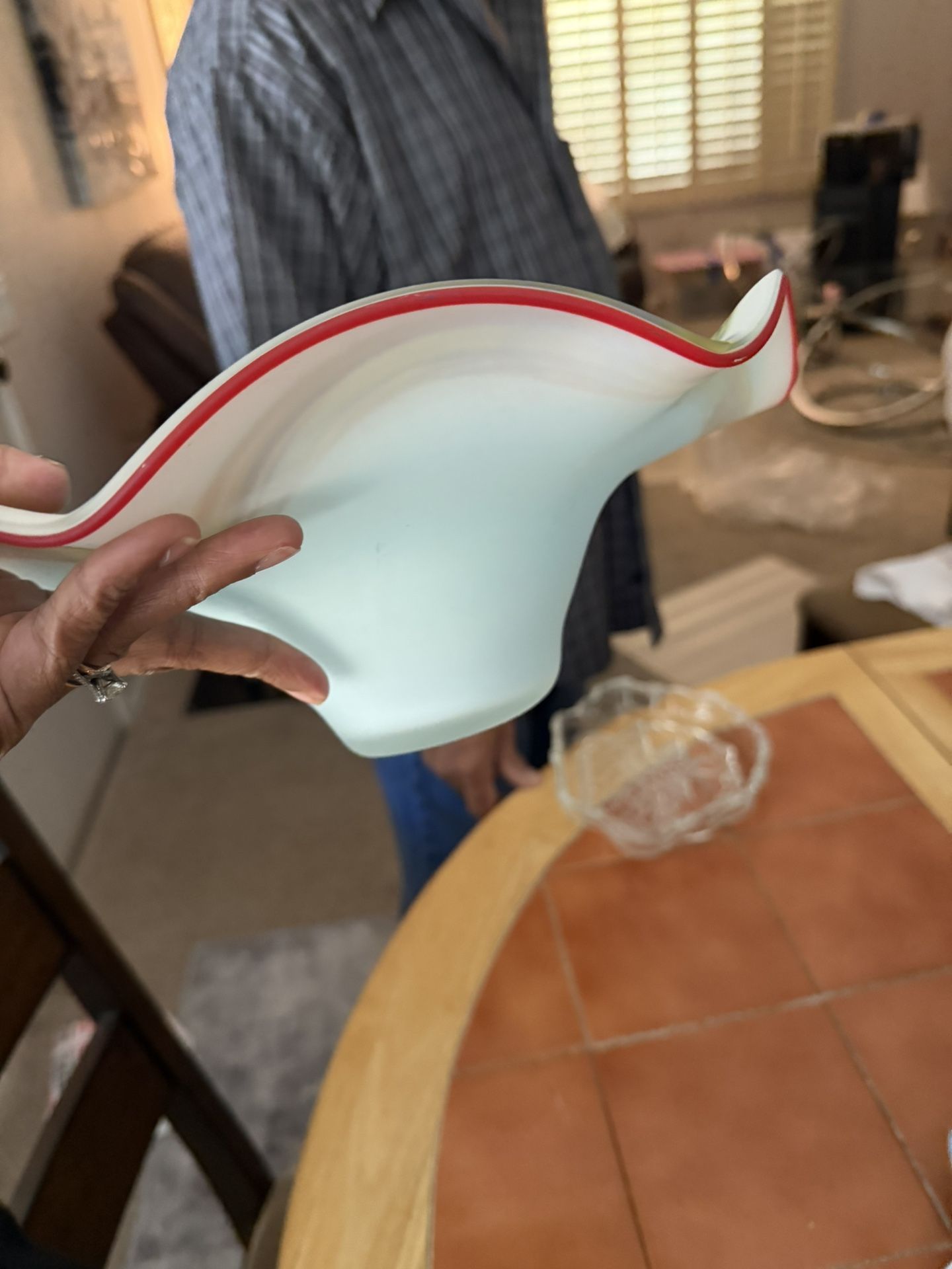 Italian glass Art Bowl
