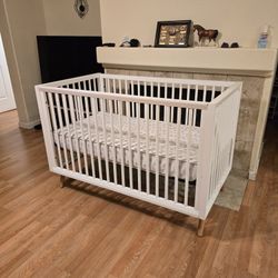 Roscoe 3-in-1 Convertible Crib + Mattress