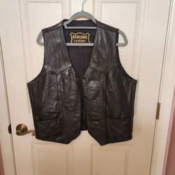 Men's Leather Vest