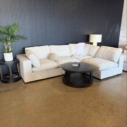 Pottery Barn Style Sofa | Modular Sectional | Memory Foam | Chocolate or Sand