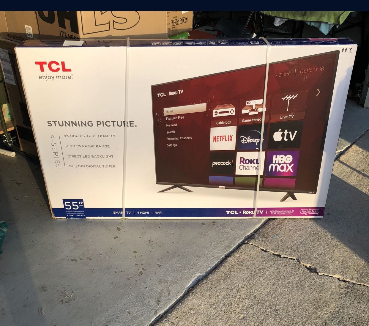 TCL Roku 4K Smart Tv 55”