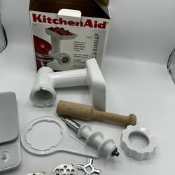 KitchenAid Meat Food Grinder Stand Mixer Attachment - White