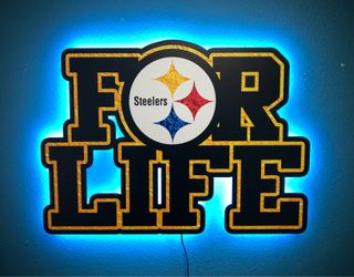 Pittsburgh Steelers Neon Logo Sign New