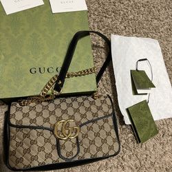 🤎GG Ebony Marmont Shoulder B@G💚