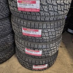 265/50/20 Land Spider All Terrain Tires Installed And Balanced/ Instaladas Y Balanceadas 