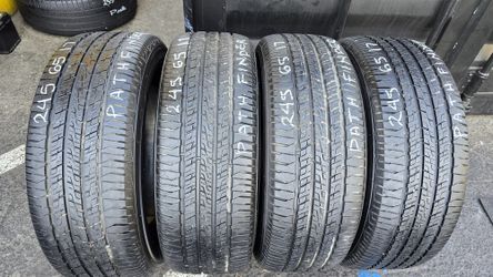 4 USED TIRES 245/65R17 PATHFINDER HT  w/80% Thread All 4 Installed $320 ($80 each)