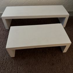 2 Piece Wooden Shelves 