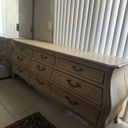 1960s Antique Mid-century French Provincial Dresser