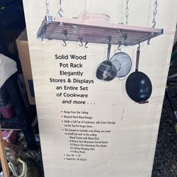 Hanging Pot Rack, 36 inch, Natural