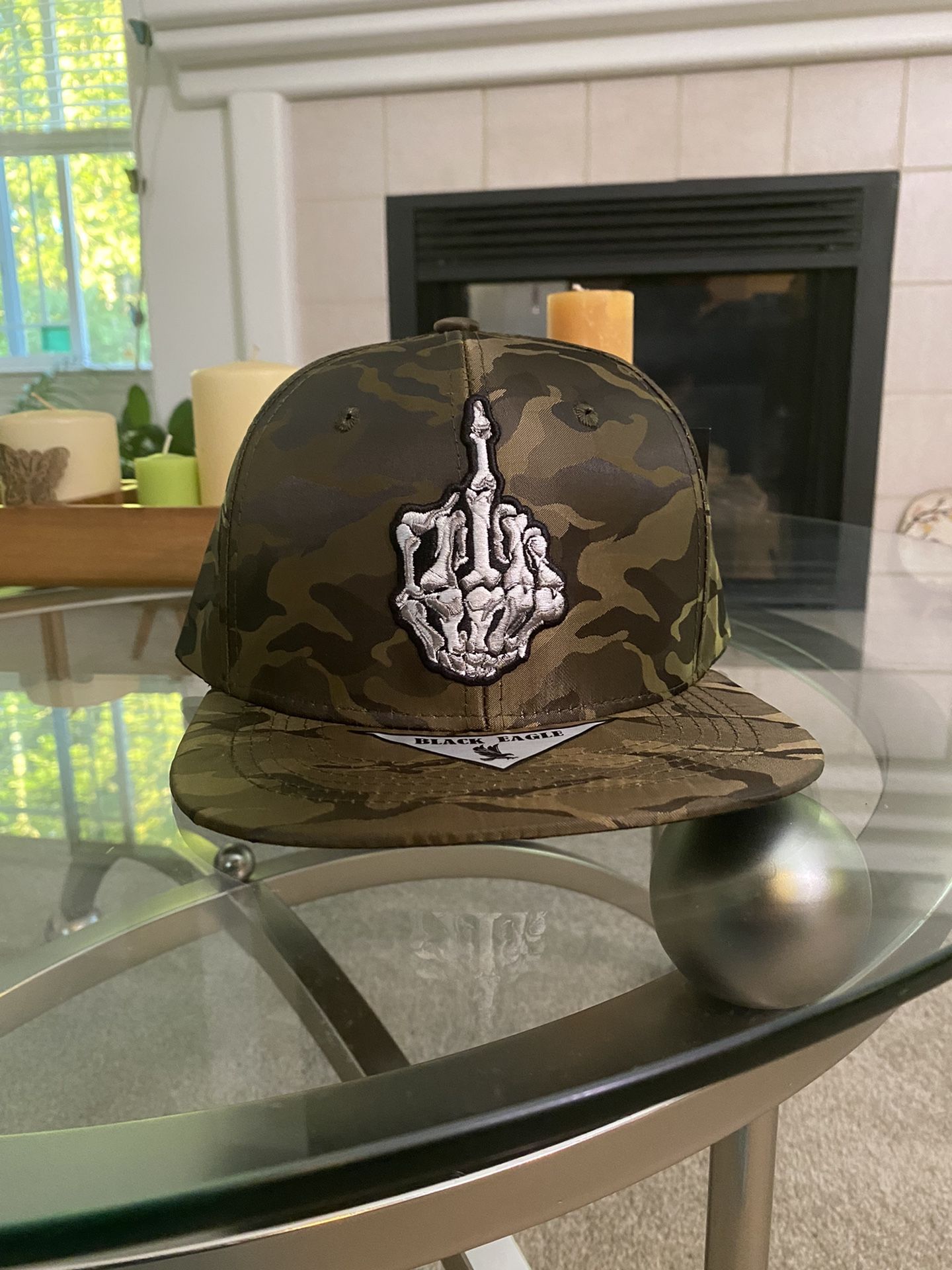 Brand New Baseball Snap Back Embroidered Front And Back 