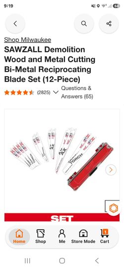 SAWZALL Demolition Wood and Metal Cutting Bi-Metal Reciprocating Blade Set (12-Piece
