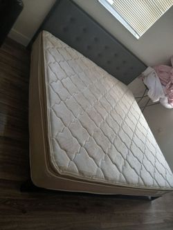 King Size Bed Frame + 2 Mattresses