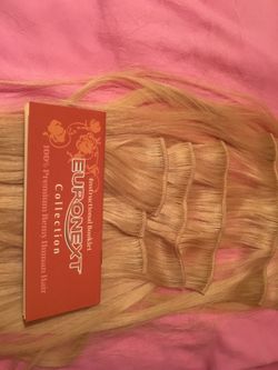 16" Euronext clip in HAIR extensions. REAL
