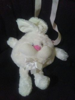 Furry bunny purse