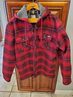 Dickies Water Repellent Flannel Hooded Shirt Jacket