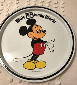 Walt Disney World Mickey Plate Tray Platter Walt Disney Productions