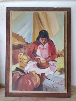 Vintage Oil Painting. Signed Jim Casey.