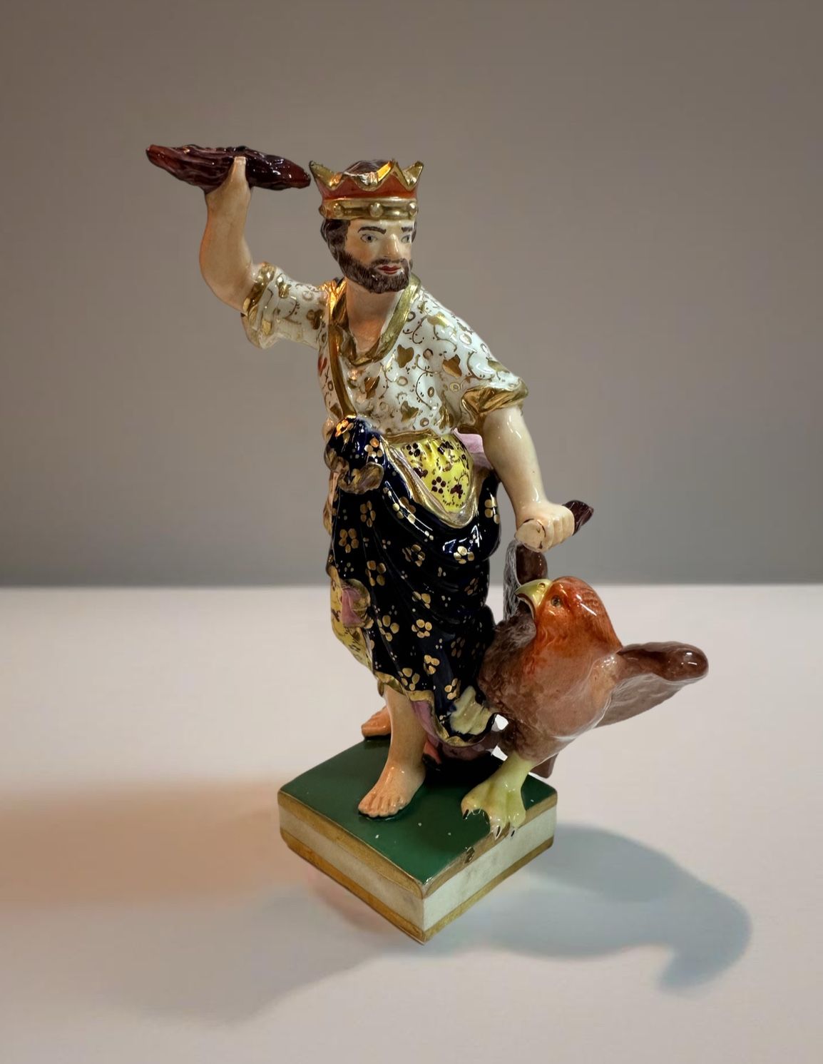 18th-century Derby Porcelain of Jupiter with Eagle