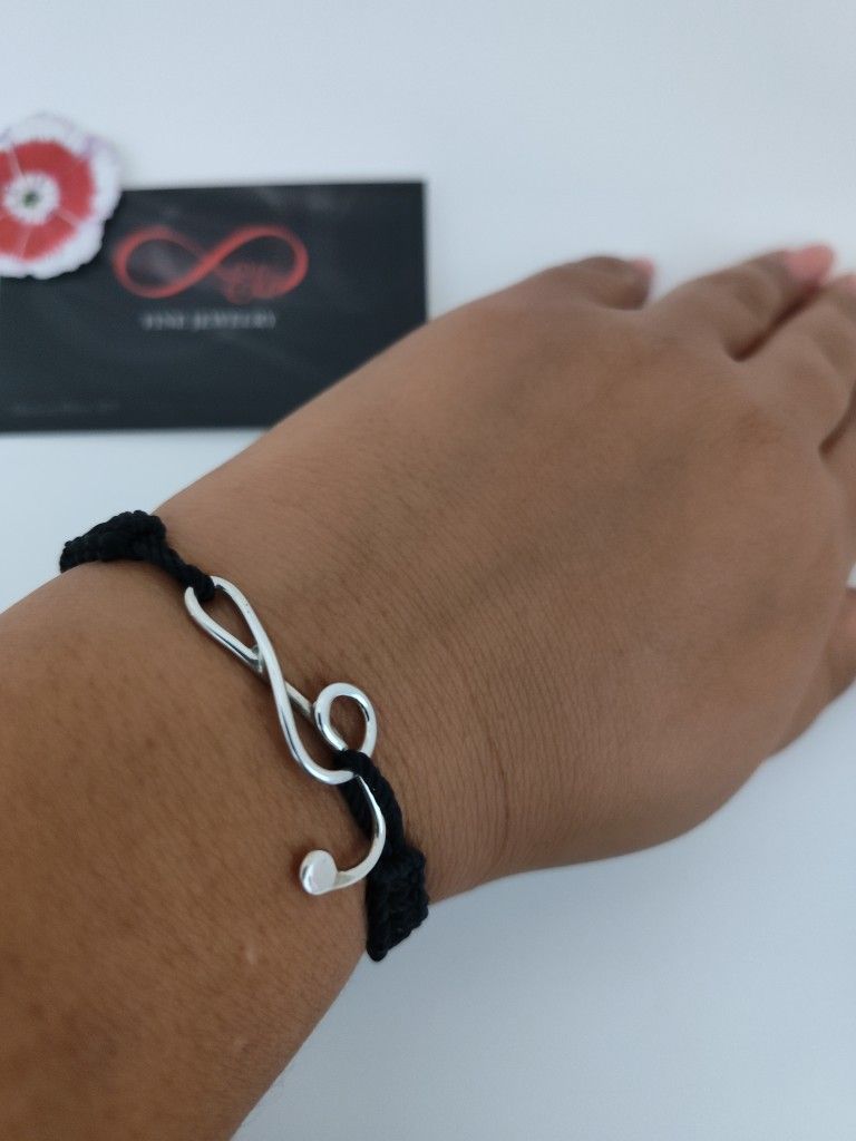 Thread Bracelet with Silver