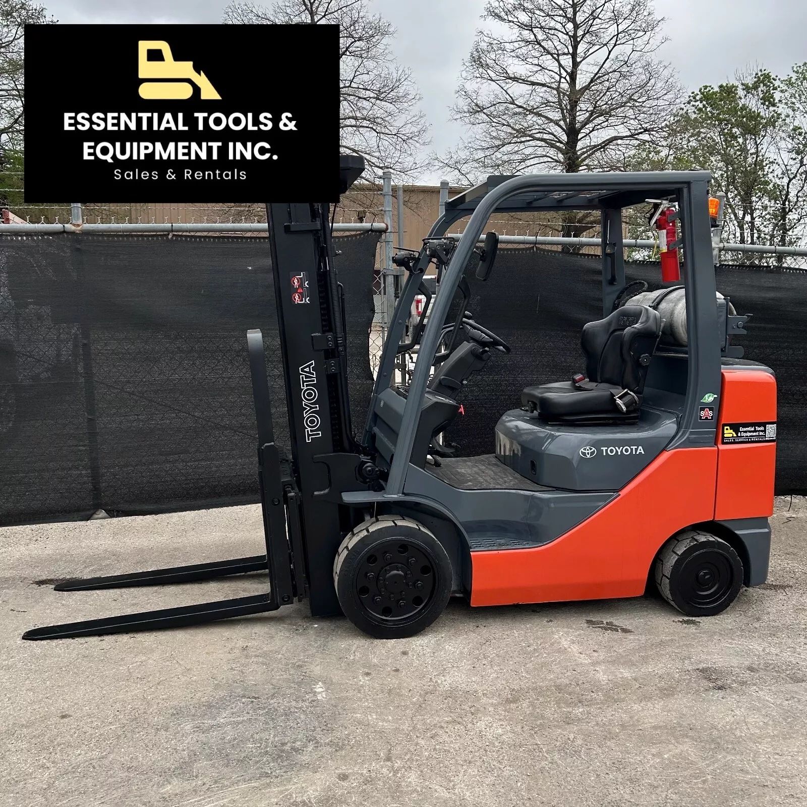 2017 Toyota 8FGCU30 Forklift 6,000lbs Propane LPG Cushion Tires 3-Stage Mast