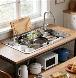 Stainless Steel Kitchen Sink SUS304 Stainless Steel 31inch -19inch