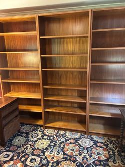 Mid-Century Style Wood Bookshelf — 88” Tall — $30 or best offer